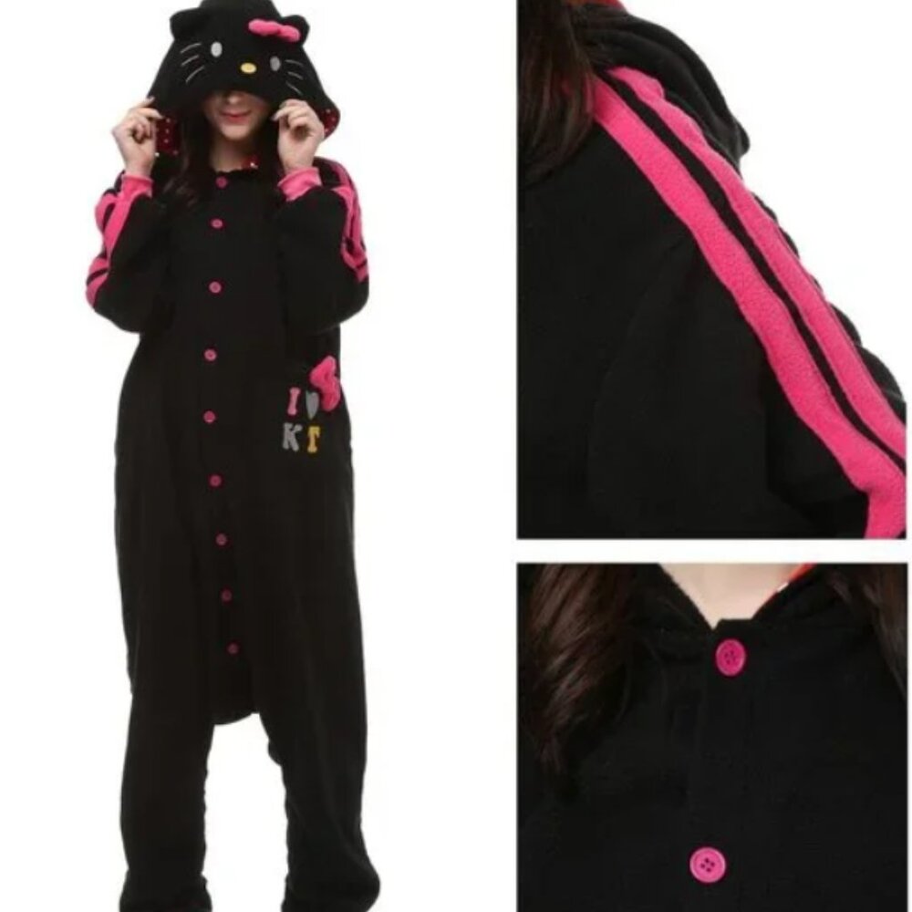 Hello Kitty Kigurumi Onesie Anime Cosplay